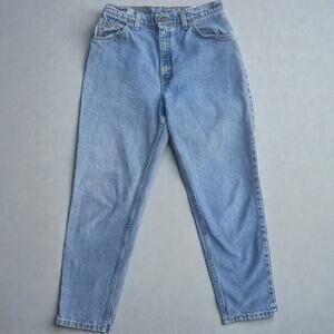 VTG Levi’s 951 Orange Tab 28x27 Relaxed Tapered Light Wash Mom Jean USA Made